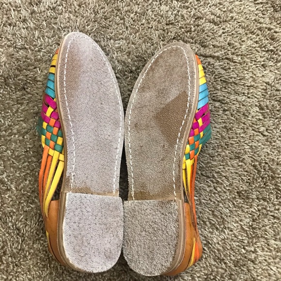 Sandals | NWOT Colorful Leather Mexican Huaraches - Picture 5 of 6